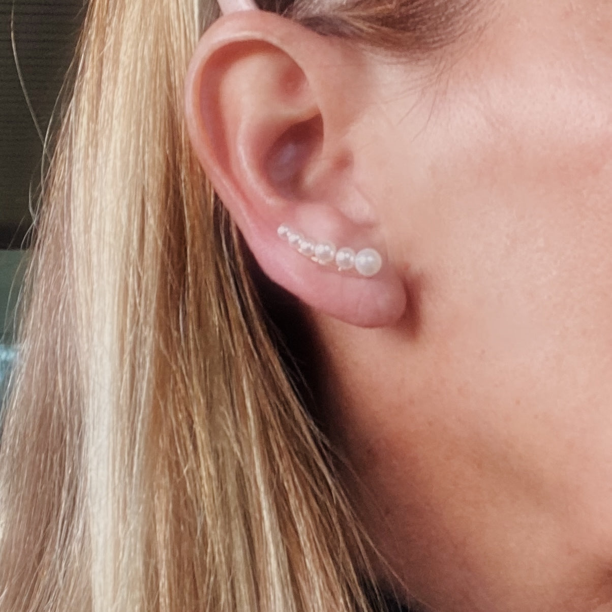 Ear Climber con Perle