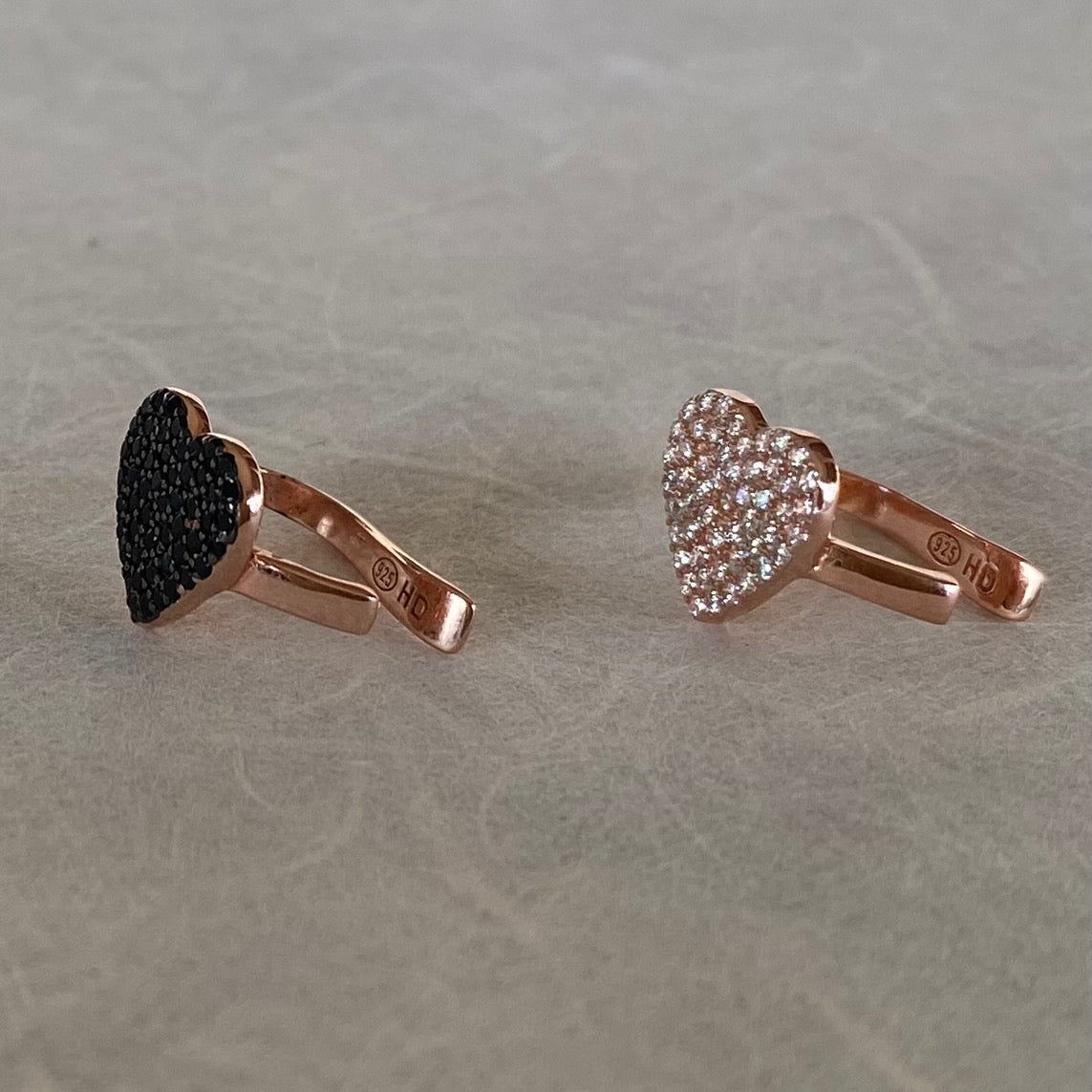 Ear Cuff con Cuore e Zirconi