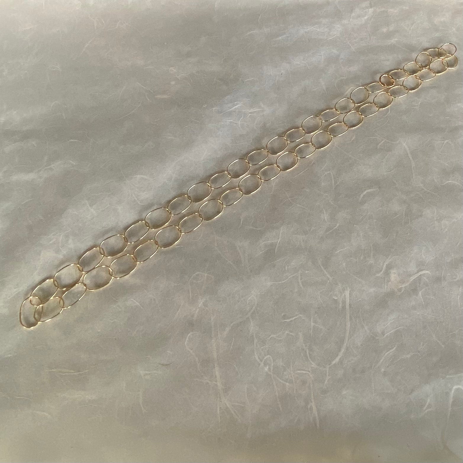 Collana Catena con Ovali Lisci Grandi