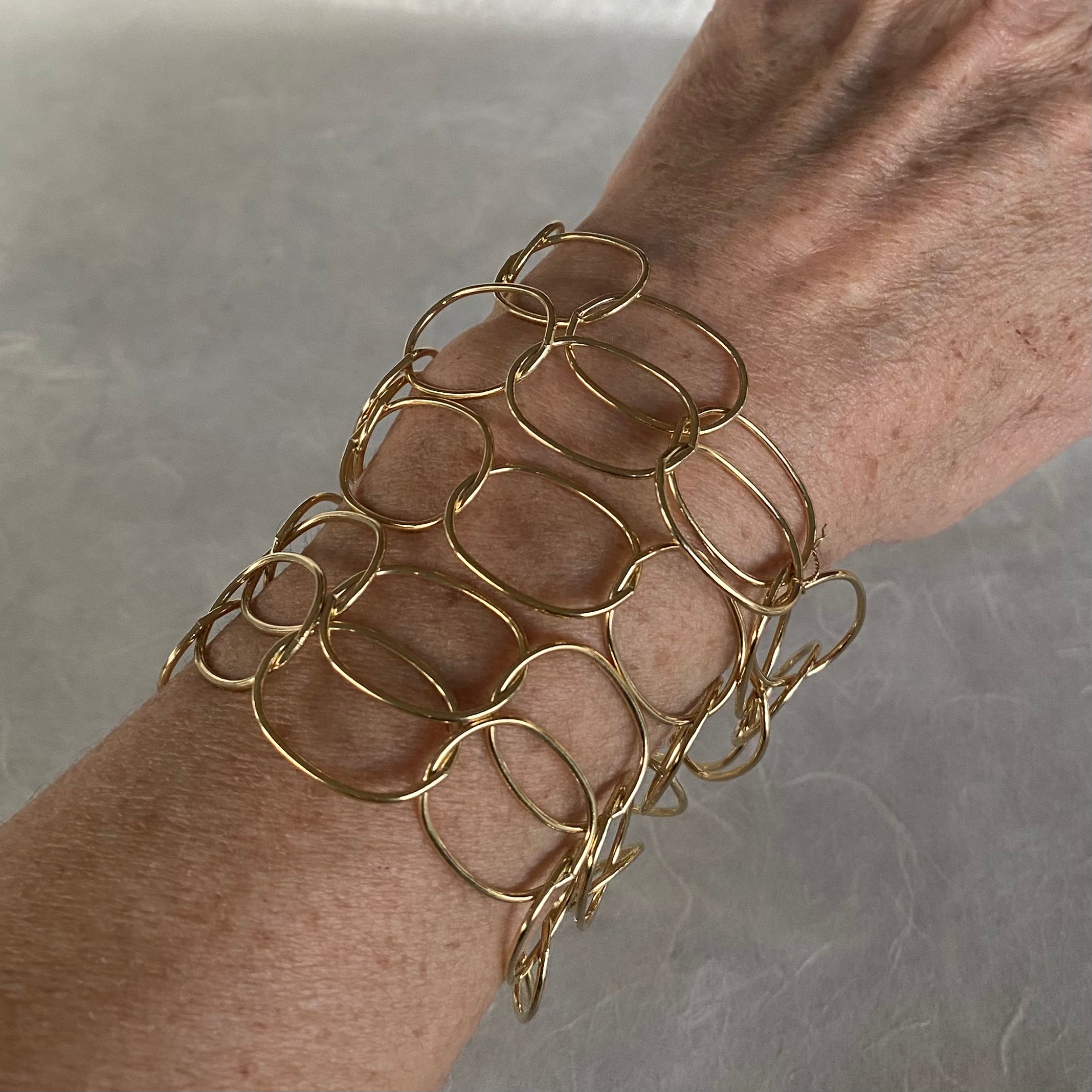 Collana Catena con Ovali Lisci Grandi