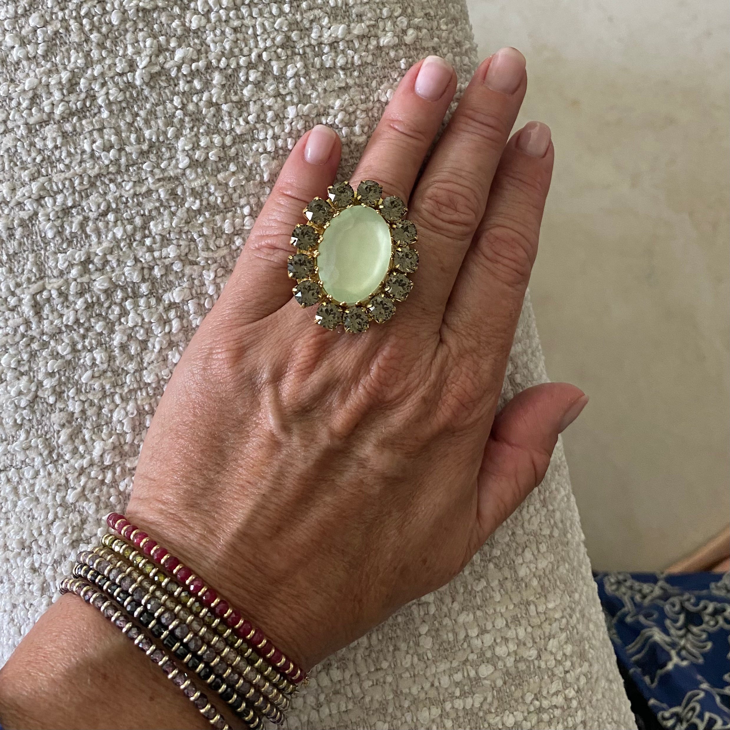 Anello Candy Verde