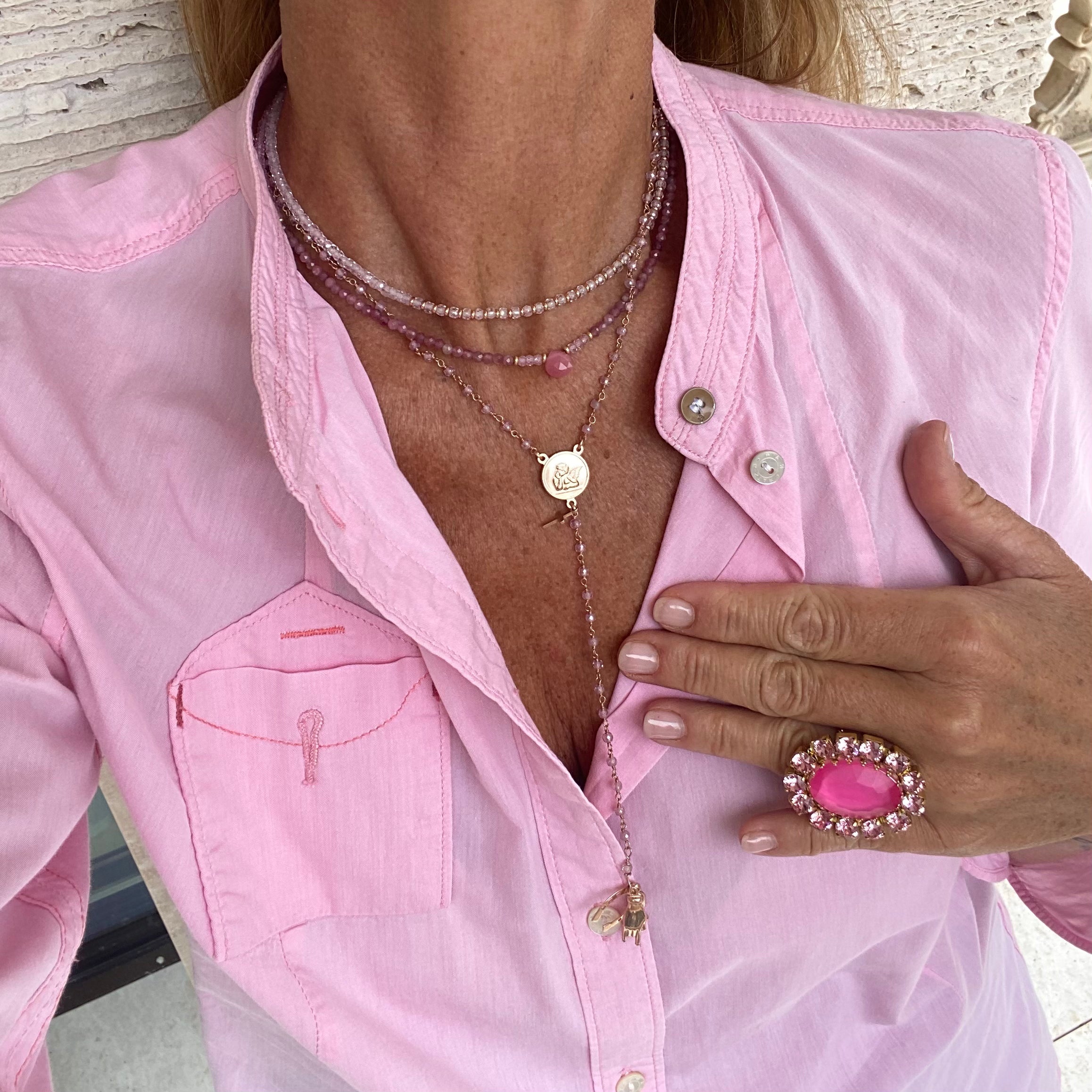 Anello Candy Rosa