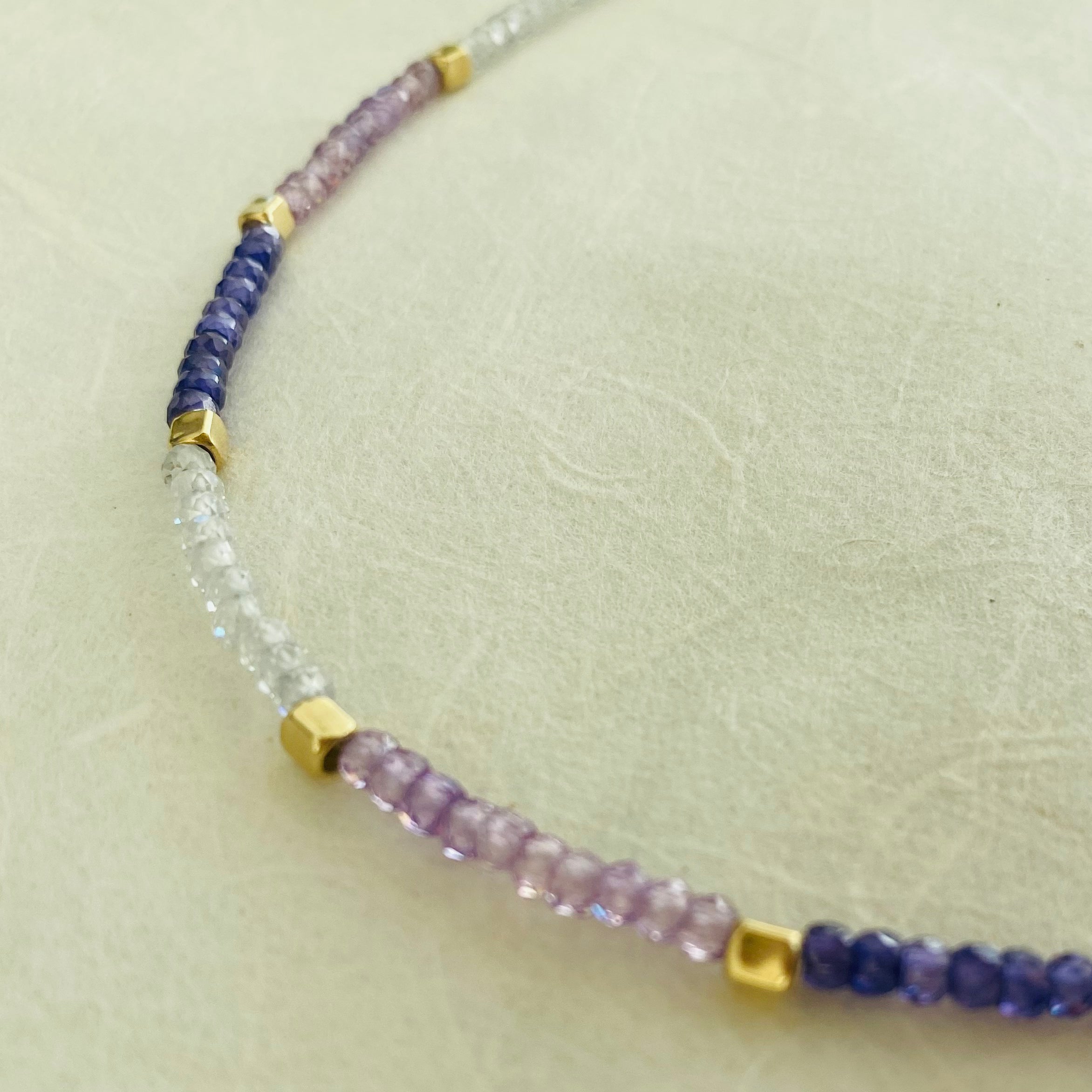 Girocollo Multicolore Viola e Lilla