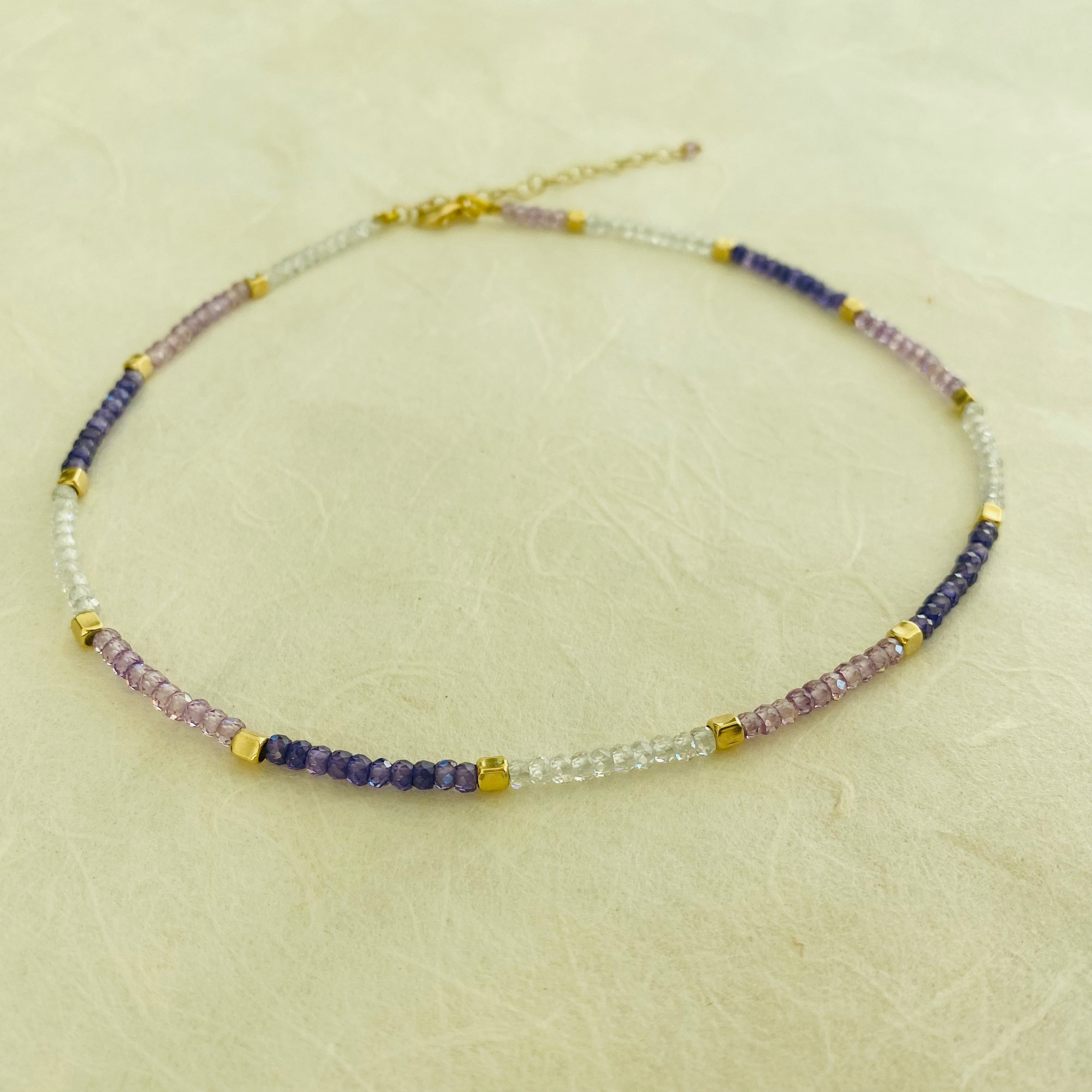 Girocollo Multicolore Viola e Lilla